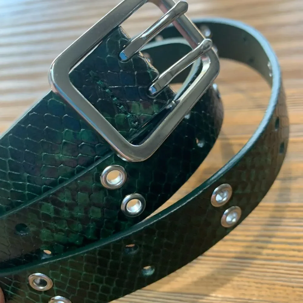 J. Crew Green Reptile Textured Accessory - Picture 5 of 12